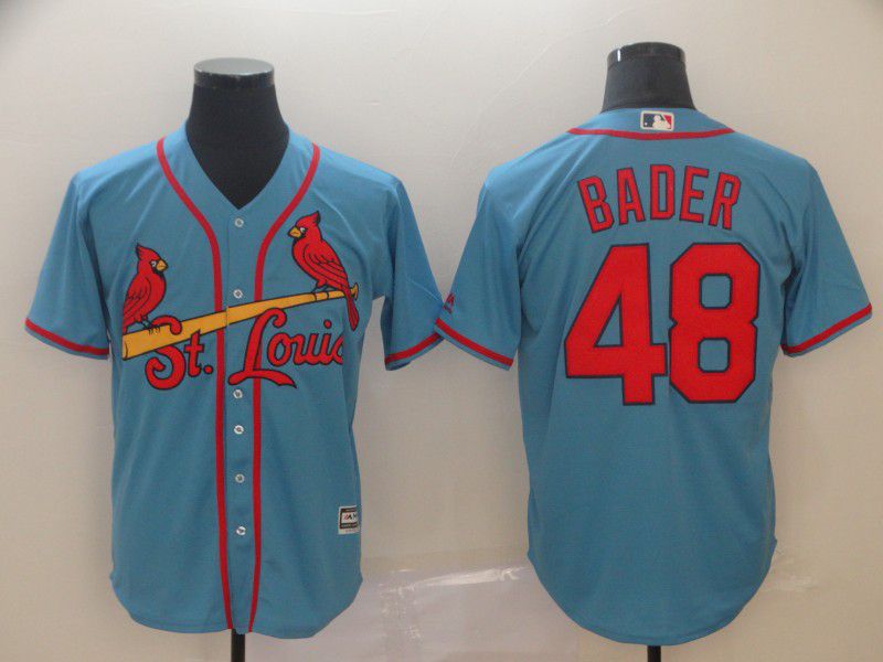 Men St. Louis Cardinals #48 Bader Blue Game MLB Jersey->st.louis cardinals->MLB Jersey